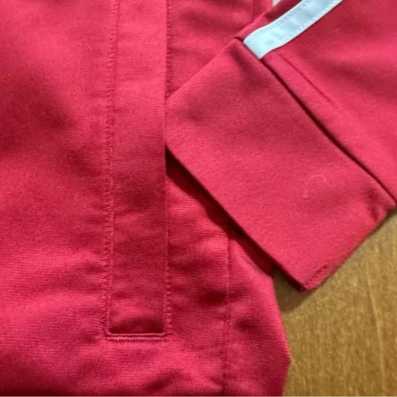 Adidas Kids Red & White Track Jacket size 6 - Picture 3 of 8